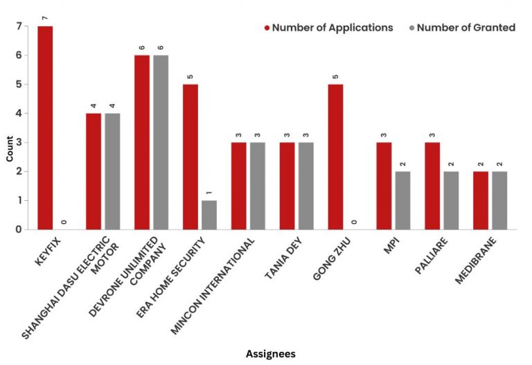 What did the patent landscape of Ireland look like in 2021?