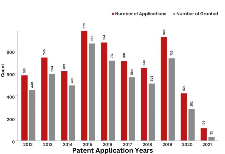 What Did The Patent Landscape of Nike Inc Look Like?       