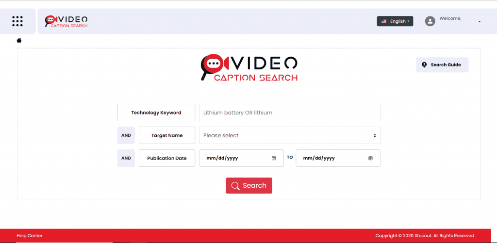 Video Caption Search Working Screenshot