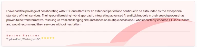 为什么 TT Consultants 是专利检索服务的首选