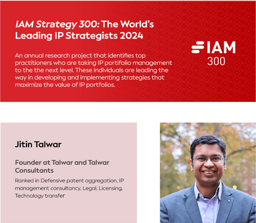 Jitin Talwar Featured in IAM Strategy 300 for 2024