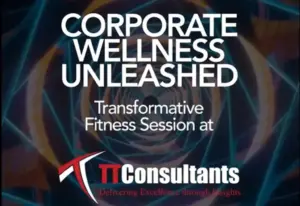 Corporate wellness and fitness session at TT Consultants