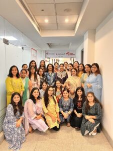 Women employees group photo at TT Consultants workplace